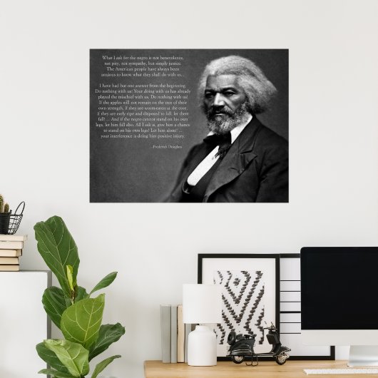 Frederick Douglass Zitat Poster (Heimbüro)