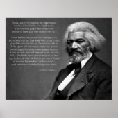 Frederick Douglass Zitat Poster (Vorne)