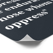 Frederick Douglass-Zitat über die Grenzen von Tyra Poster (Ecke)