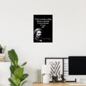 Frederick Douglass Zitat über Macht Poster (Heimbüro)