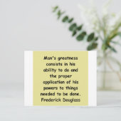 Frederick Douglass-Zitate Postkarte (Stehend Vorderseite)