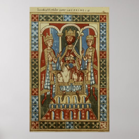 Frederick I mit seinen zwei Söhnen Poster (Vorne)