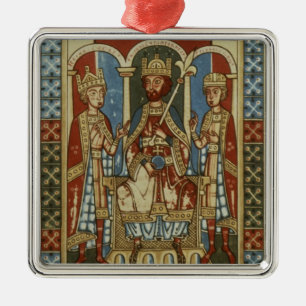 Frederick I mit seinen zwei Söhnen Silbernes Ornament