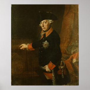 Frederick II das große von Preußen, c.1763 Poster