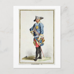 Frederick II. "Der Große" (1712-86) König von Preu Postkarte