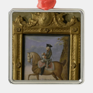 Frederick II zu Pferd Ornament Aus Metall