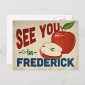 Frederick Maryland Apple - Vintage Travel Postkarte (Vorne/Hinten)