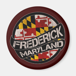 Frederick Maryland-Grunge-Magnet Magnet