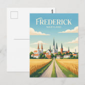 Frederick Maryland Postkarte (Vorne/Hinten)