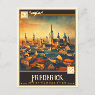 Frederick, Maryland Vintage Postkarte