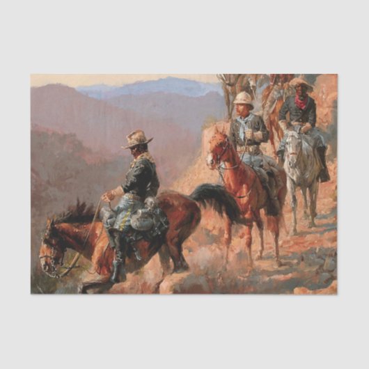 Frederick Remington "Mit der 10. Seidenpapier (Vorderseite)