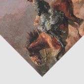 Frederick Remington "Mit der 10. Seidenpapier (Ausschnitt)