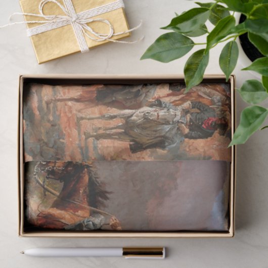 Frederick Remington "Mit der 10. Seidenpapier (Geschenk)