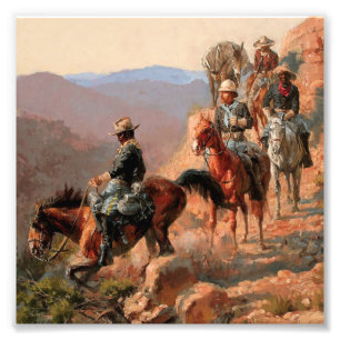 Frederick Remington "With the 10 th Cavalry" Fotodruck