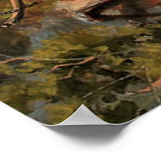 Frederick Remington "With the 10 th Cavalry" Poster (Ecke)