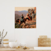 Frederick Remington "With the 10 th Cavalry" Poster (Küche)