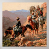 Frederick Remington "With the 10 th Cavalry" Poster (Vorne)