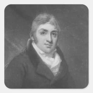 Frederick Reynolds, graviert von George T. Doo Quadratischer Aufkleber