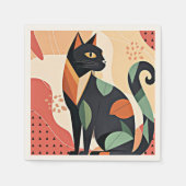 Frederick the Cat, boho chic, Serviette (Vorderseite)