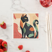 Frederick the Cat, boho chic, Serviette (Beispiel)