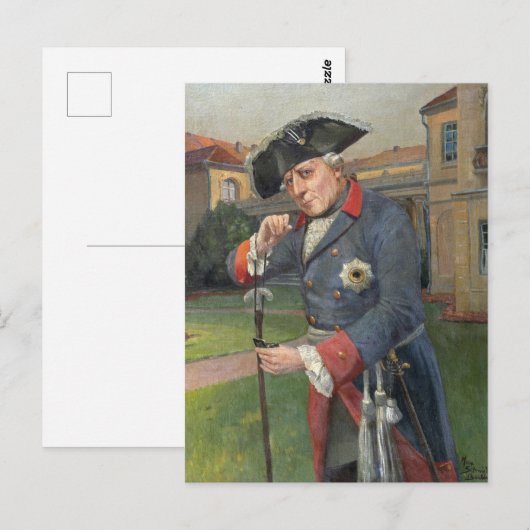 Frederick the Great Postkarte (Vorne/Hinten)
