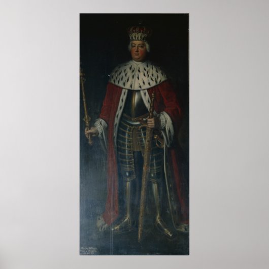 Frederick William I., König von Preußen Regalia Poster (Vorne)