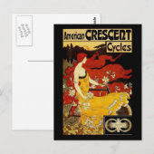 Frederick Winthrop Ramsdell Bicycle Art Postkarte (Vorne/Hinten)