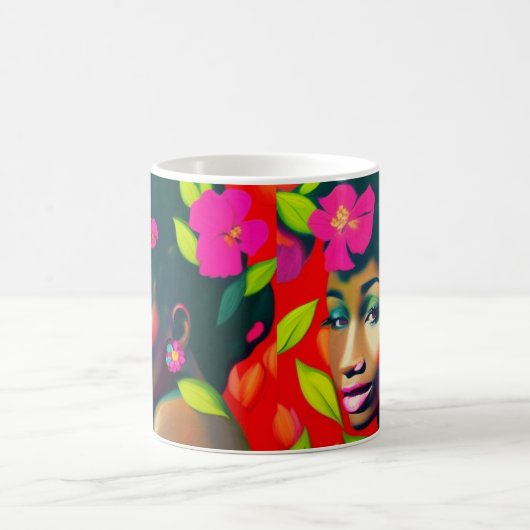 Fredericka Abstrakte Afrikanerin Kaffeetasse (Mittel)