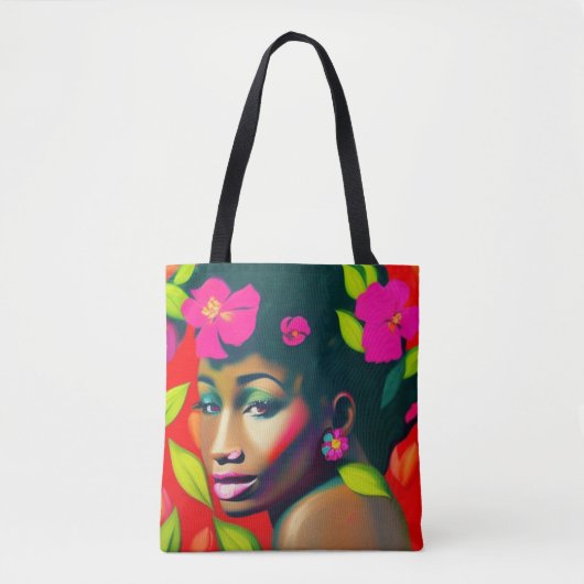Fredericka Abstrakte Afrikanerin Tasche (Vorderseite)
