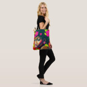 Fredericka Abstrakte Afrikanerin Tasche (Am Model)