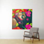 Fredericka Abstrakte Afrikanerin Wandteppich (Beispiel (Horizontal))