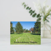 Fredericksbug National Friedhof Postkarte (Stehend Vorderseite)