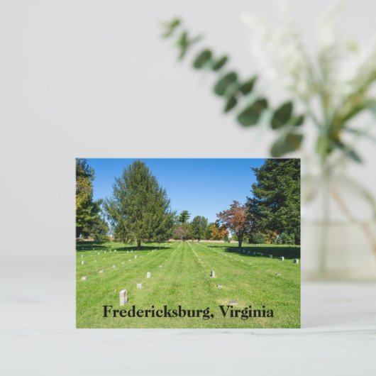 Fredericksbug National Friedhof Postkarte (Stehend Vorderseite)