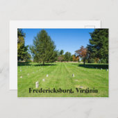 Fredericksbug National Friedhof Postkarte (Vorne/Hinten)