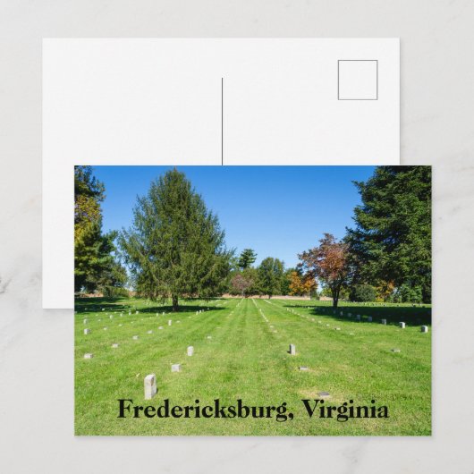 Fredericksbug National Friedhof Postkarte (Vorne/Hinten)