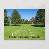 Fredericksbug National Friedhof Postkarte (Vorderseite)
