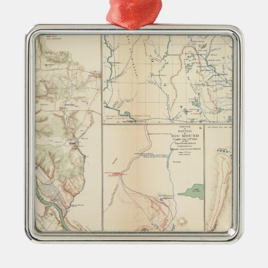 Fredericksburg Silbernes Ornament (Vorne)