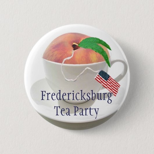 Fredericksburg Tee-Party Button (Vorderseite)