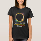 Fredericksburg Texas Totality Total Solar Eclipse T-Shirt (Vorderseite)