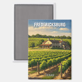 Fredericksburg Texas Travel Magnet (Vorderseite/Rückseite)