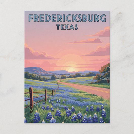 Fredericksburg Texas Travel Postkarte (Vorderseite)