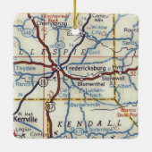 Fredericksburg TX 1955 Keramikornament (Rückseite)