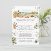 Fredericksburg TX Bachelorette Weekend Itinerary Einladung (Stehend Vorderseite)