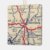 Fredericksburg TX Vintage Keramikornament (Links)