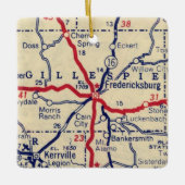 Fredericksburg TX Vintage Keramikornament (Vorderseite)