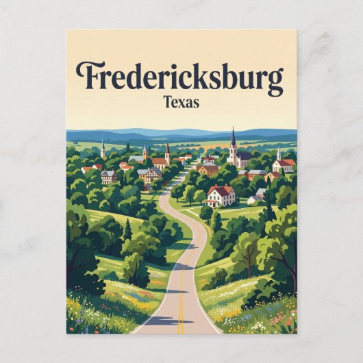 Fredericksburg USA Postkarte (Vorderseite)