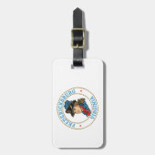 Fredericksburg Virginia Colonial Gepäckanhänger (Vorderseite vertikal)