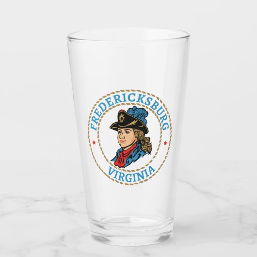 Fredericksburg Virginia Colonial Glas (Vorderseite)