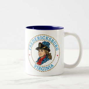 Fredericksburg Virginia Colonial Zweifarbige Tasse