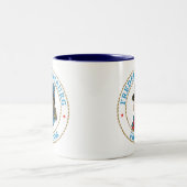 Fredericksburg Virginia Colonial Zweifarbige Tasse (Mittel)